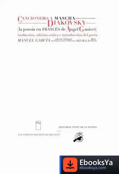 Descargar Cancionero A Mascha Diakovsky de Ángel Ganivet