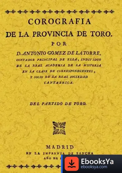 Descargar Corografía De La Provincia De Toro