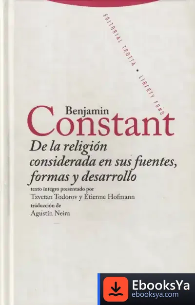 Descargar De La Religión Considerada En Sus Fuentes, Formas Y Desarrollo de Benjamin Constant