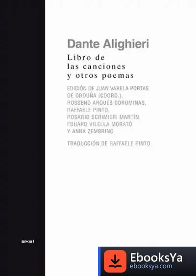 Descargar El Libro De Las Canciones Y Otros Poemas de Dante Alighieri