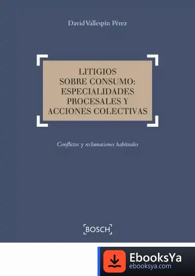 Descargar Litigios Sobre Consumo: Especialidades Procesales Y Acciones Colectivas