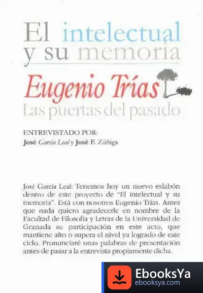 Descargar Eugenio Trías: Las Puertas Del Pasado