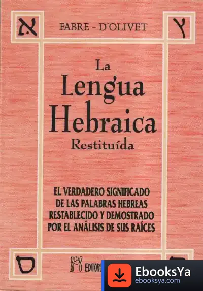 Descargar Lengua Hebraica Restituída (Tomo I) de Tenorio.o.