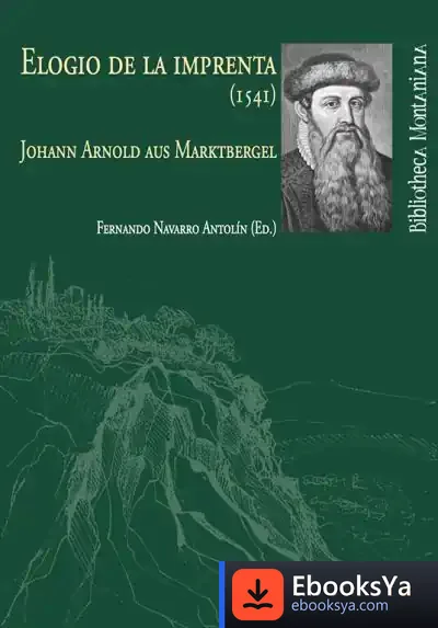 Descargar Elogio De La Imprenta (1541) de Fernando Navarro Antolín