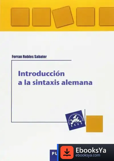 Descargar Introducción A La Sintaxis Alemana
