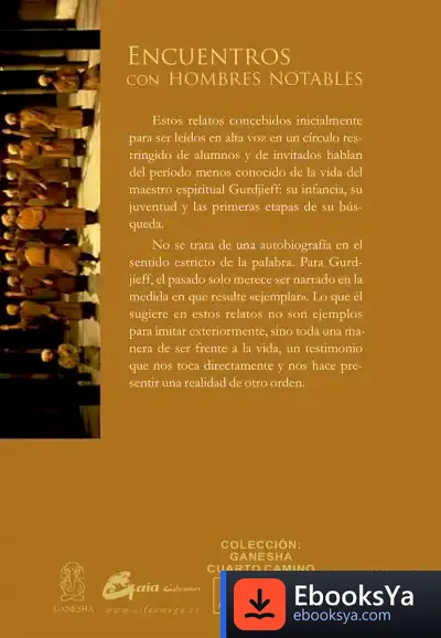 Descargar Encuentros Con Hombres Notables de Georges Ivanovitch Gurdjieff