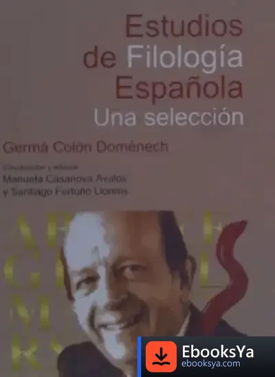 Descargar Estudios De Filología Española: Una Selección