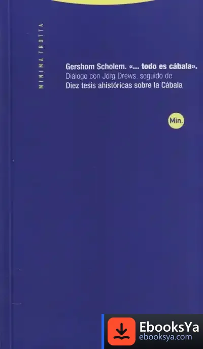 Descargar …Todo Es Cábala de Gershom Scholem