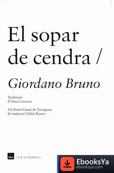 Descargar El Sopar De Cendra de Giordano Bruno