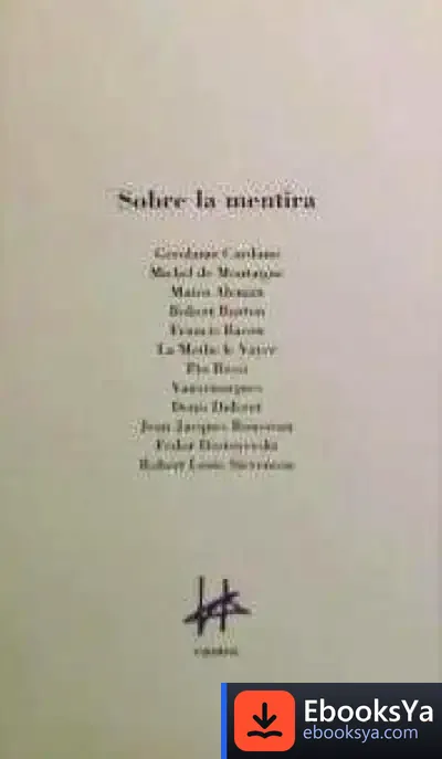 Descargar Sobre La Mentira