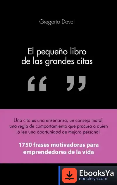 Descargar El Pequeño Libro De Las Grandes Citas de Gregorio Doval