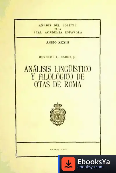 Descargar Analisis Lingüistico Y Filologico De Otas De Roma de Varios Autores