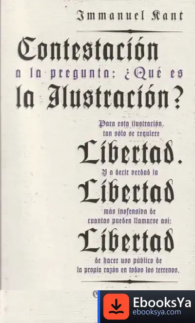 Descargar Contestación A La Pregunta: ¿Qué Es La Ilustración?