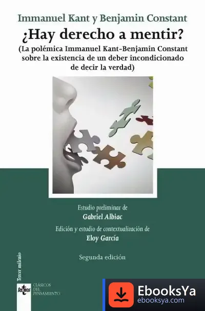 Descargar ¿Hay Derecho A Mentir? de Immanuel Kant