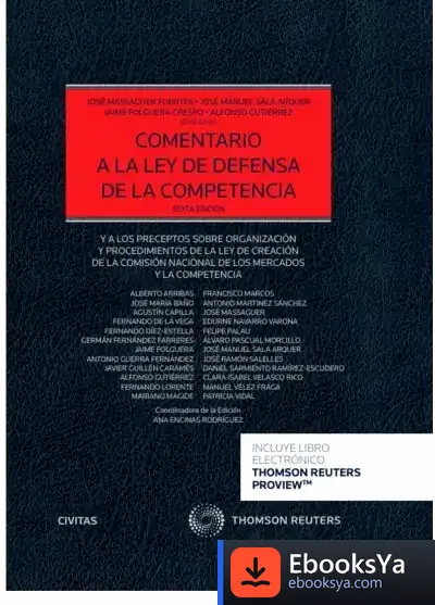 Descargar Comentario A La Ley De Defensa De La Competencia de Jaime Folguera Crespo