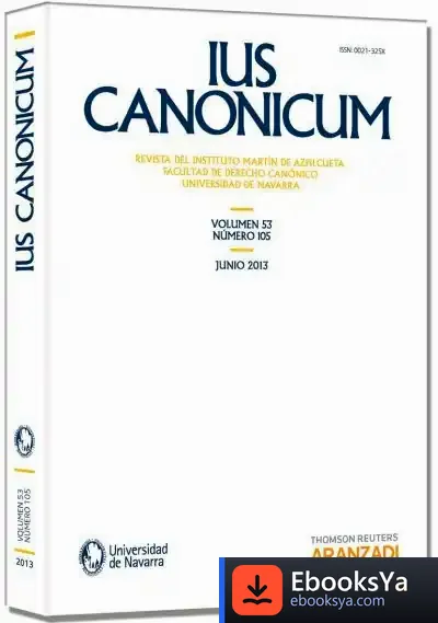 Descargar Ius Canonicum (Vol 53, Nº 105) 2013 de Àngel Rodríguez de Mier