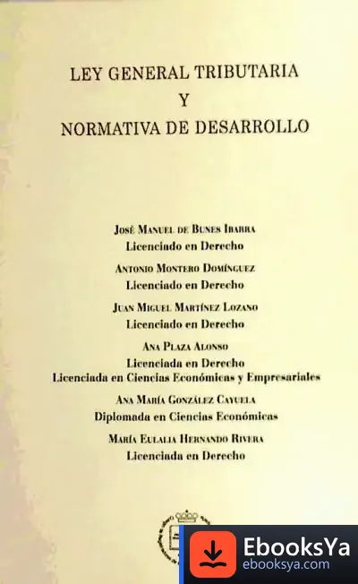 Descargar Ley General Tributaria Y Normativa De Desarrollo de Jacob Grimm