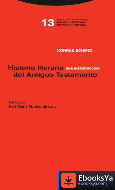 Descargar Historia Literaria Del Antiguo Testamento . Una Introducción