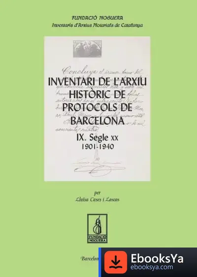 Descargar Inventari De L'Arxiu Històric De Protocols De Barcelona Ix
