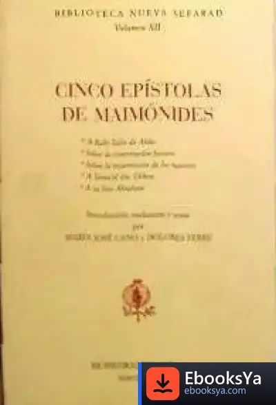 Descargar Cinco Epístolas De Maimónides de Maimónides