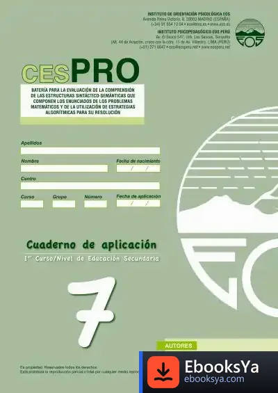 Descargar Cespro. Cuaderno 7 de María del Rosario Martínez Arias