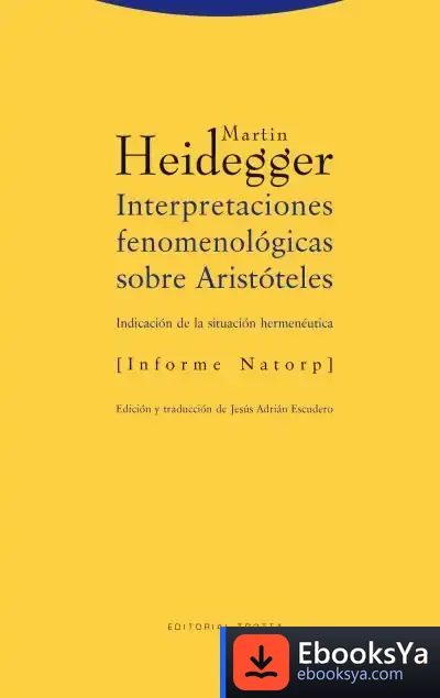 Descargar Interpretaciones Fenomenológicas Sobre Aristóteles