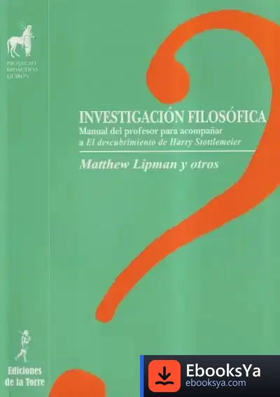 Descargar Investigación Filosófica de Matthew Lipman