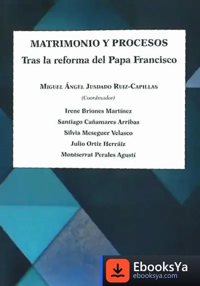 Descargar Matrimonio Y Procesos: Tras La Reforma Del Papa Francisco