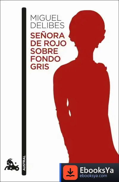Descargar Señora De Rojo Sobre Fondo Gris