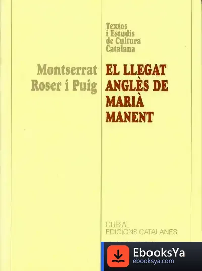 Descargar El Llegat Anglès De Marià Manent