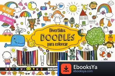 Descargar Divertidos Doodles P/Colorear de Xavier Vence Deza