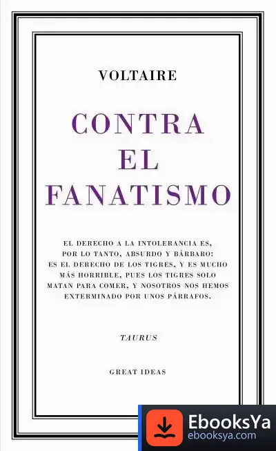 Descargar Contra El Fanatismo Religioso de Voltaire