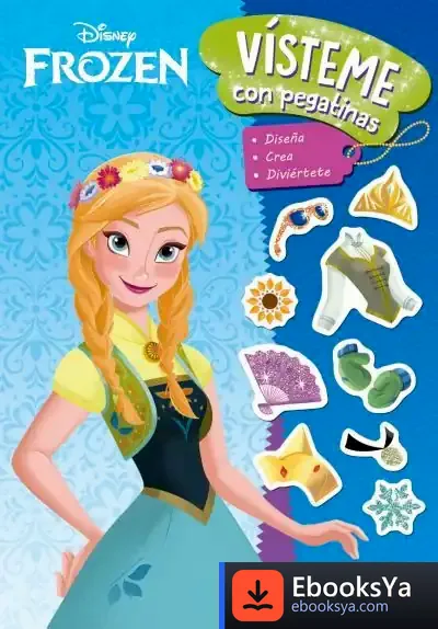 Descargar Frozen. Vísteme Con Pegatinas de Walt Disney