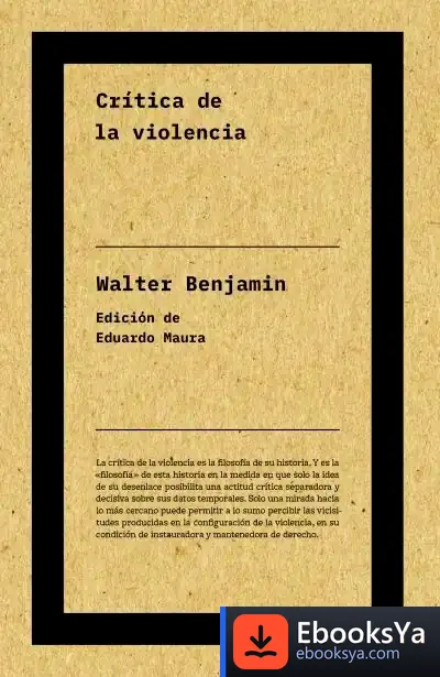 Descargar Crítica De La Violencia (Ne)